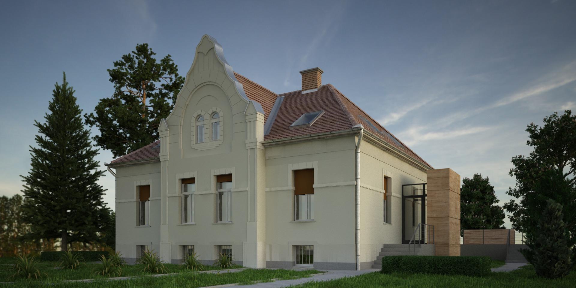 Rajka utca Műemlék villa, terv