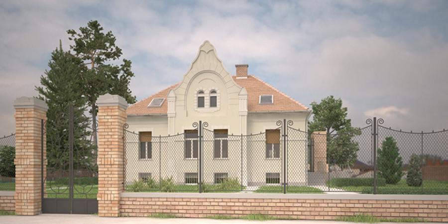 Rajka utca Műemlék villa, terv