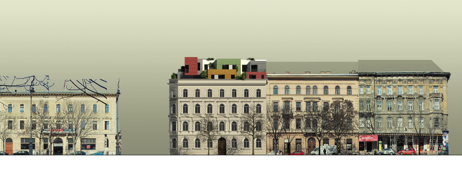 Andrássy út tetőszint társasház